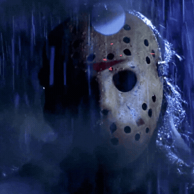 Jason Voorhees Mask In The Dark GIF