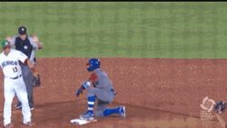 Javier Baez Removing Baseball Helmet GIF