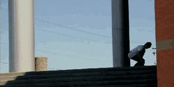 Jaw-Dropping Skate Boarding Ladder Tricks GIF