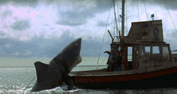 Jaws Boat Shark Attack GIF