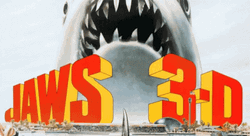 Jaws Movie 3D Poster GIF