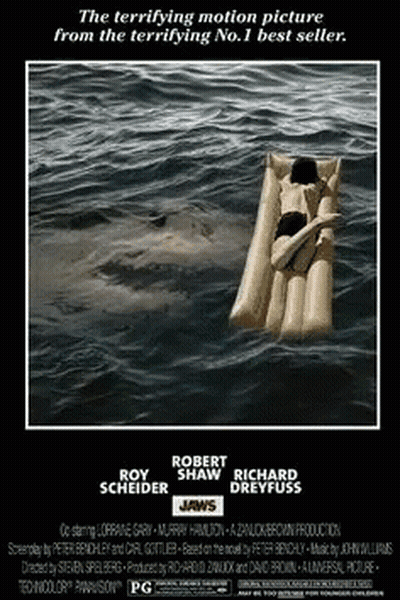 Jaws Movie Poster Roy Scheider GIF