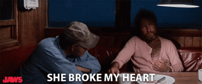 Jaws Poster Two Men At Table With Food GIF