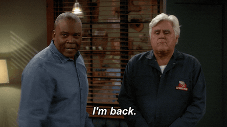 Jay Leno I'm Back GIF