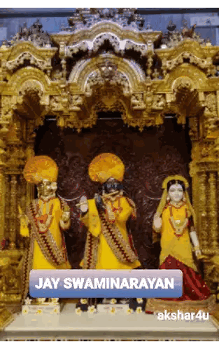 Jay Swaminarayan Statue In Golden Temple Sticker
