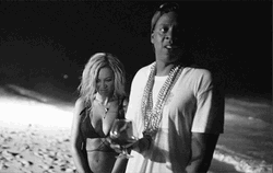 Jay-Z On The Beach GIF