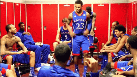 Jayhawks Rock Chalk Having A Great Time GIF