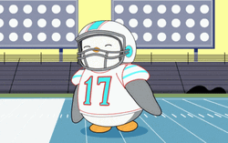 Jaylen Waddle Celebration Pudgy Penguin Parody GIF
