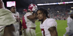 Jaylen Waddle Celebration Pumped Up GIF