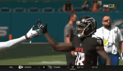 Jaylen Waddle Celebration Tight Hugs GIF
