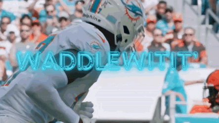 Jaylen Waddle Celebration Waddle With It GIF