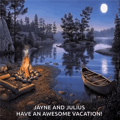 Jayne And Julius Awesome Vacation GIF