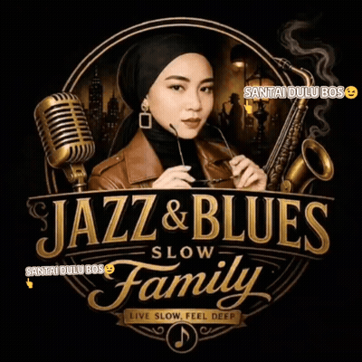 Jazz And Blues Slow Family Poster Woman Holding Glasses GIF