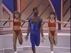 Jazz Hands Aerobic Exercise GIF