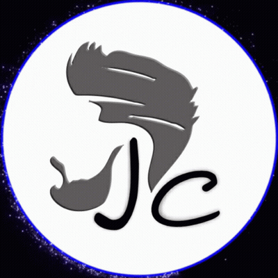 JC Logo Woman With Beard GIF