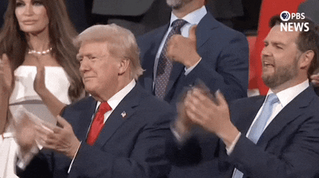 JD Vance Donald Trump Point Clapping GIF