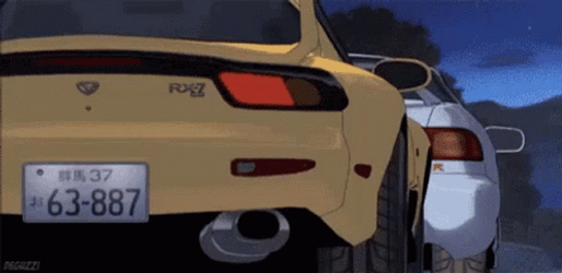 Jdm Initial D Animated Mazda Cars GIF