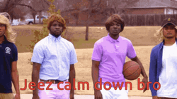 Jeez Calm Down Black Guys GIF