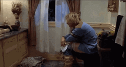 Jeff Daniels Shocked In Toilet GIF