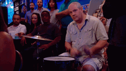 Jeff Jim Halpert Playing Rim Shot GIF