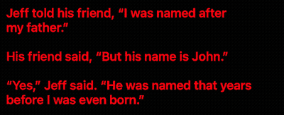 Jeff Saying I Was Named After My Father GIF