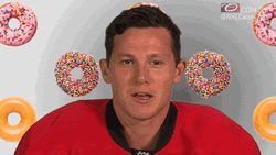 Jeff Skinner Jokingly Said He Didn't Eat Donuts GIF
