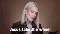 Jeffree Star Jesus Take The Wheel GIF