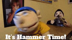 Jeffy It's Hammer Time GIF