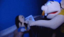 Jeffy Playing With Mario At Night GIF