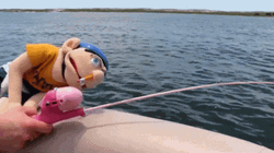 Jeffy's Fishing Pet Shark GIF