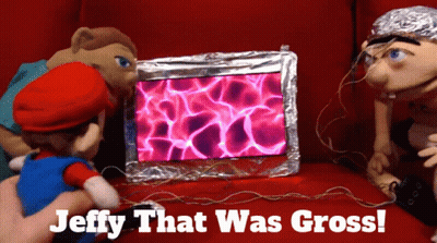 Jeffy That Was Gross On Red Couch GIF