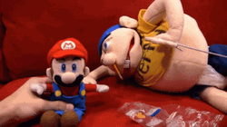 Jeffy With Mr Mario GIF