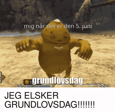 Jeg Elsker Grundlovsdag Video Game Screenshot GIF