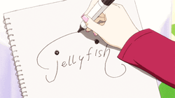 Jellyfish Writing Artwork