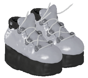 Jellygummies Black And White Platform Shoes GIF