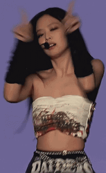 Jennie Big Heart Sign GIF
