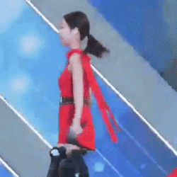 Jennie In Red Outfit GIF