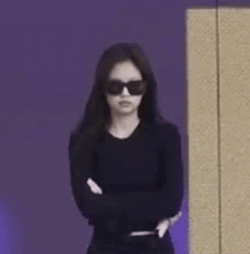 Jennie Kim Wearing Sunglasses GIF