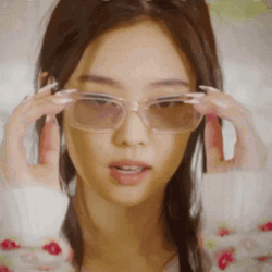 Jennie Swag In Fashion Glasses GIF