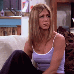 Jennifer Aniston Doubting Reaction GIF