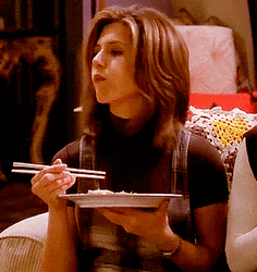 Jennifer Aniston Rachel Eating GIF