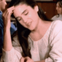 Jennifer Connelly Etoile Scratching Hairline GIF