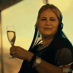 Jennifer Coolidge Toast Drink GIF