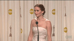 Jennifer Lawrence Ok  Awkward Expression GIF