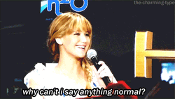 Jennifer Lawrence Ok Awkward Response GIF