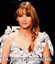 Jennifer Lawrence Ok That's Encouraging GIF