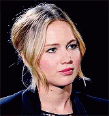 Jennifer Lawrence Serious Frown GIF
