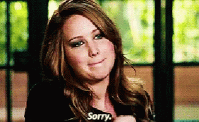 Jennifer Lawrence Sorry Not Sorry GIF