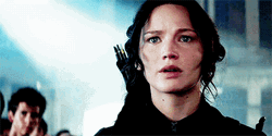 Jennifer Lawrence Trying Not To Cry In Hunger Games