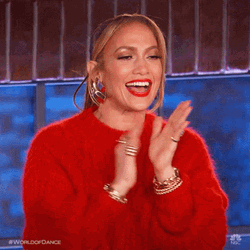Jennifer Lopez Clapping Hands GIF